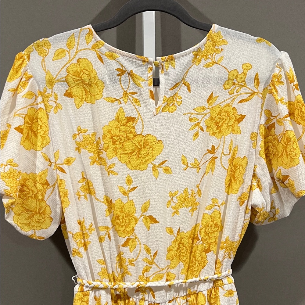 Boho Floral Puff Sleeve Dress - Picture 4 of 11